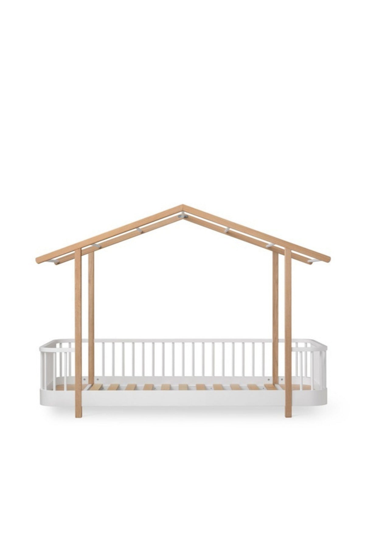 Oliver Furniture Wood Original Hausbett 90x200, weiß/Eiche