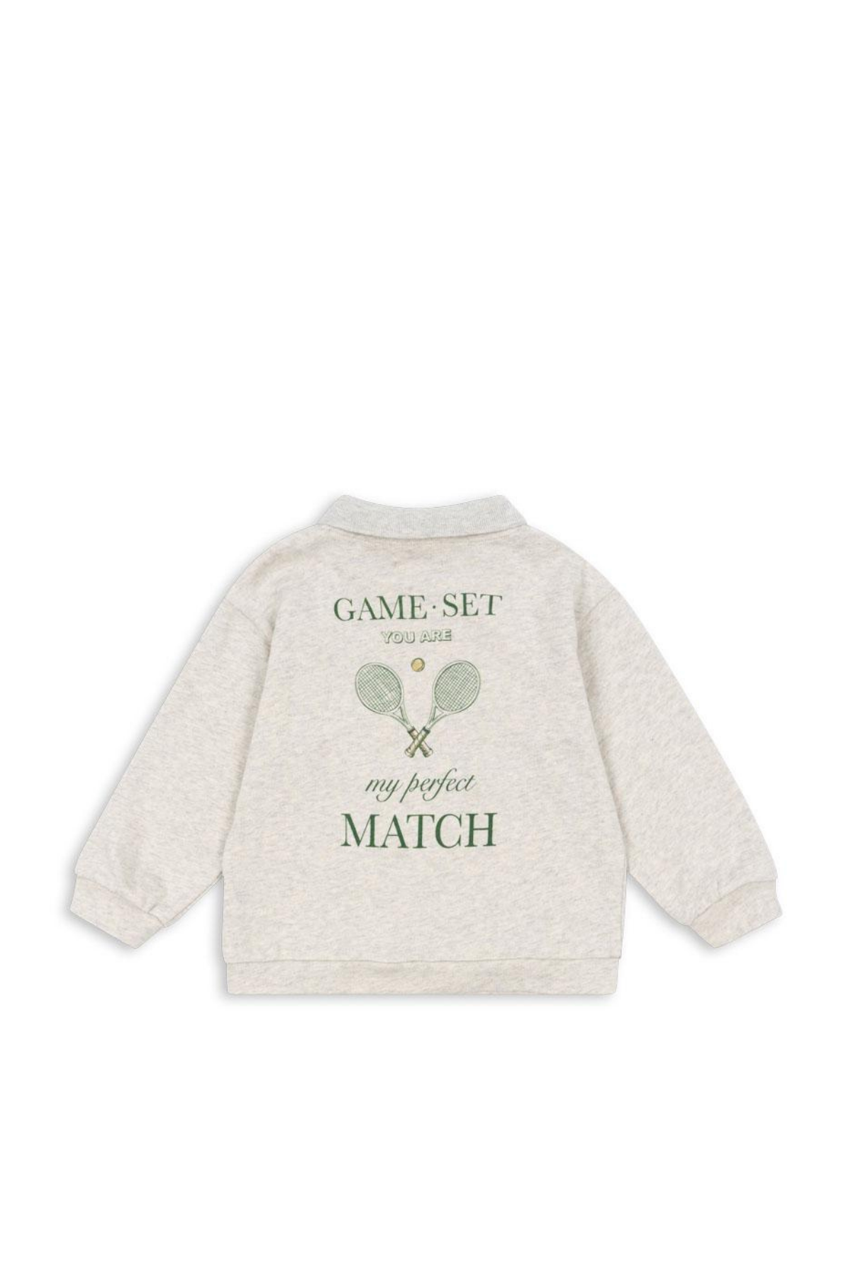 Polo Langarmshirt "Spotty" | OFF WHITE MELANGE