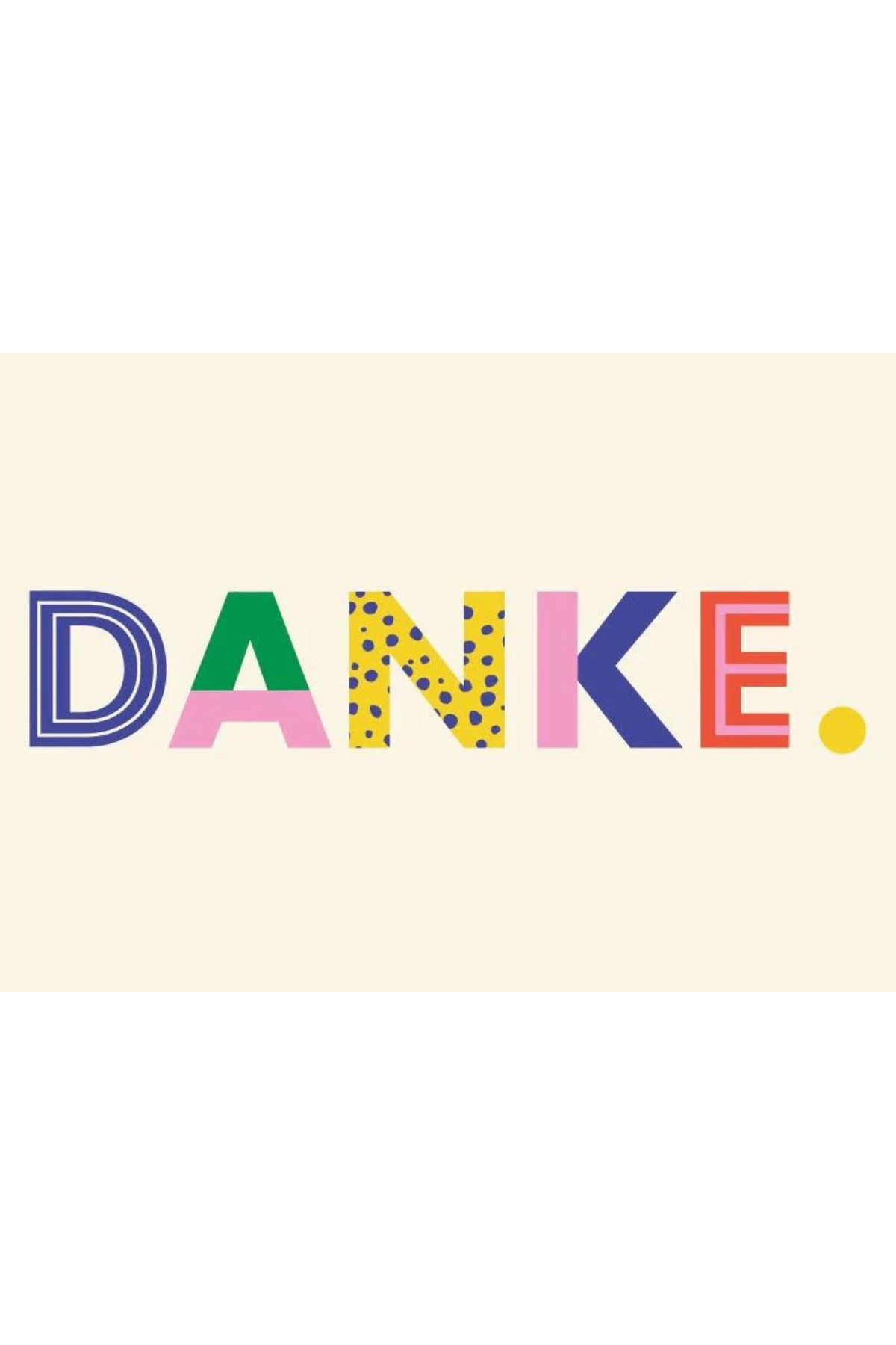 Postkarte "Danke"