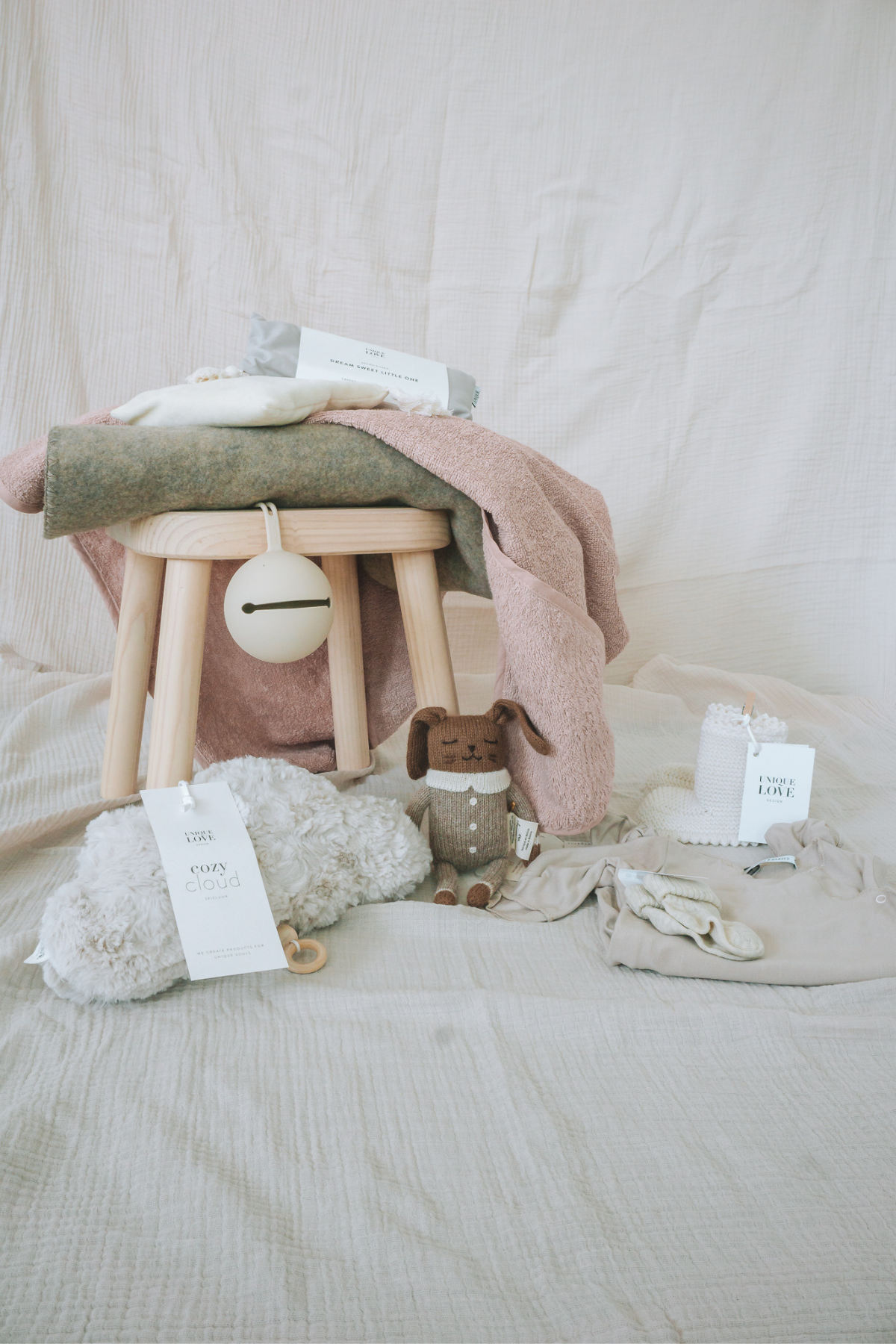 Babydecke aus 100% Wollfleece | verschiedene Farben