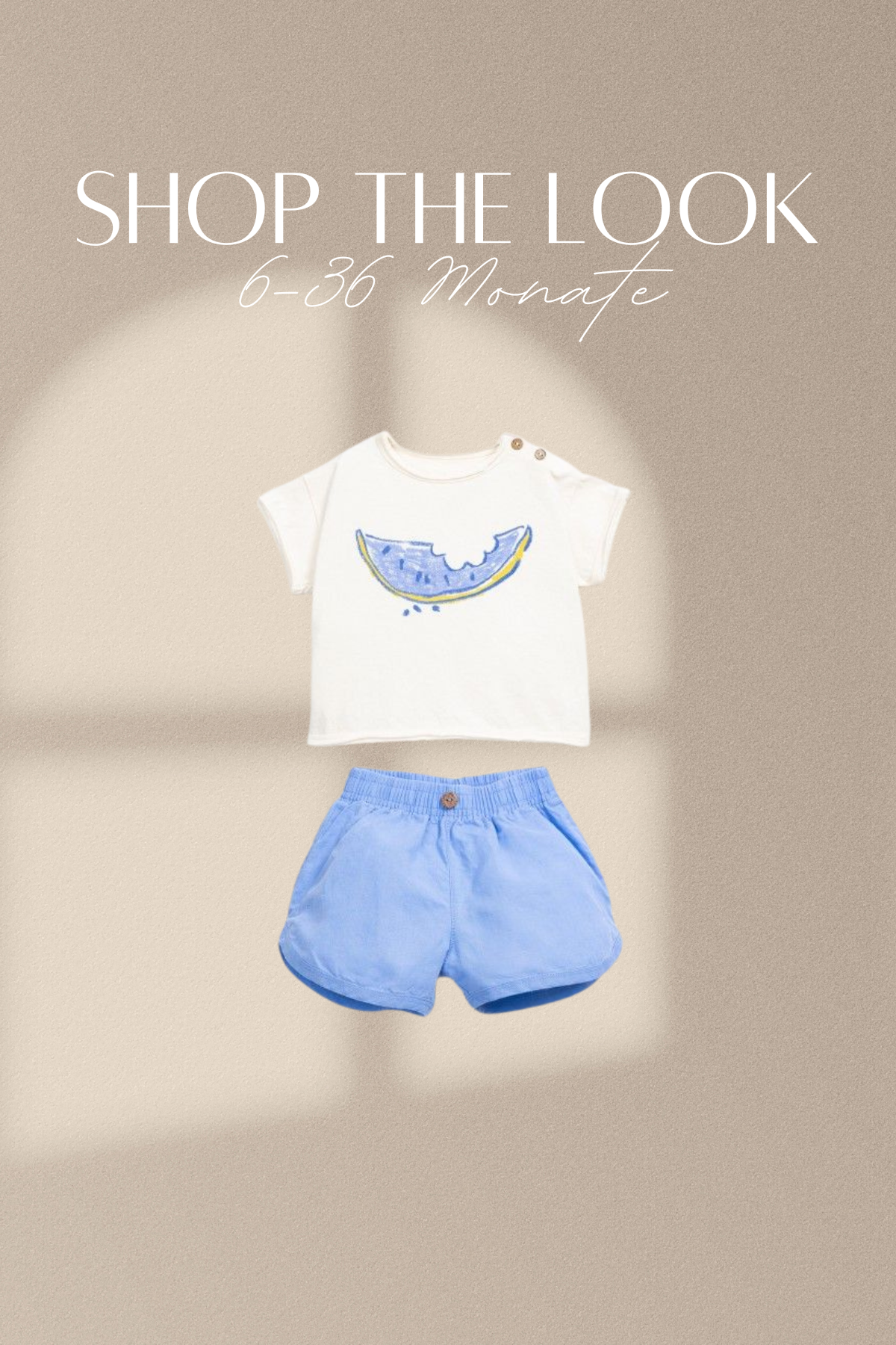 T-Shirt mit Melonenprint