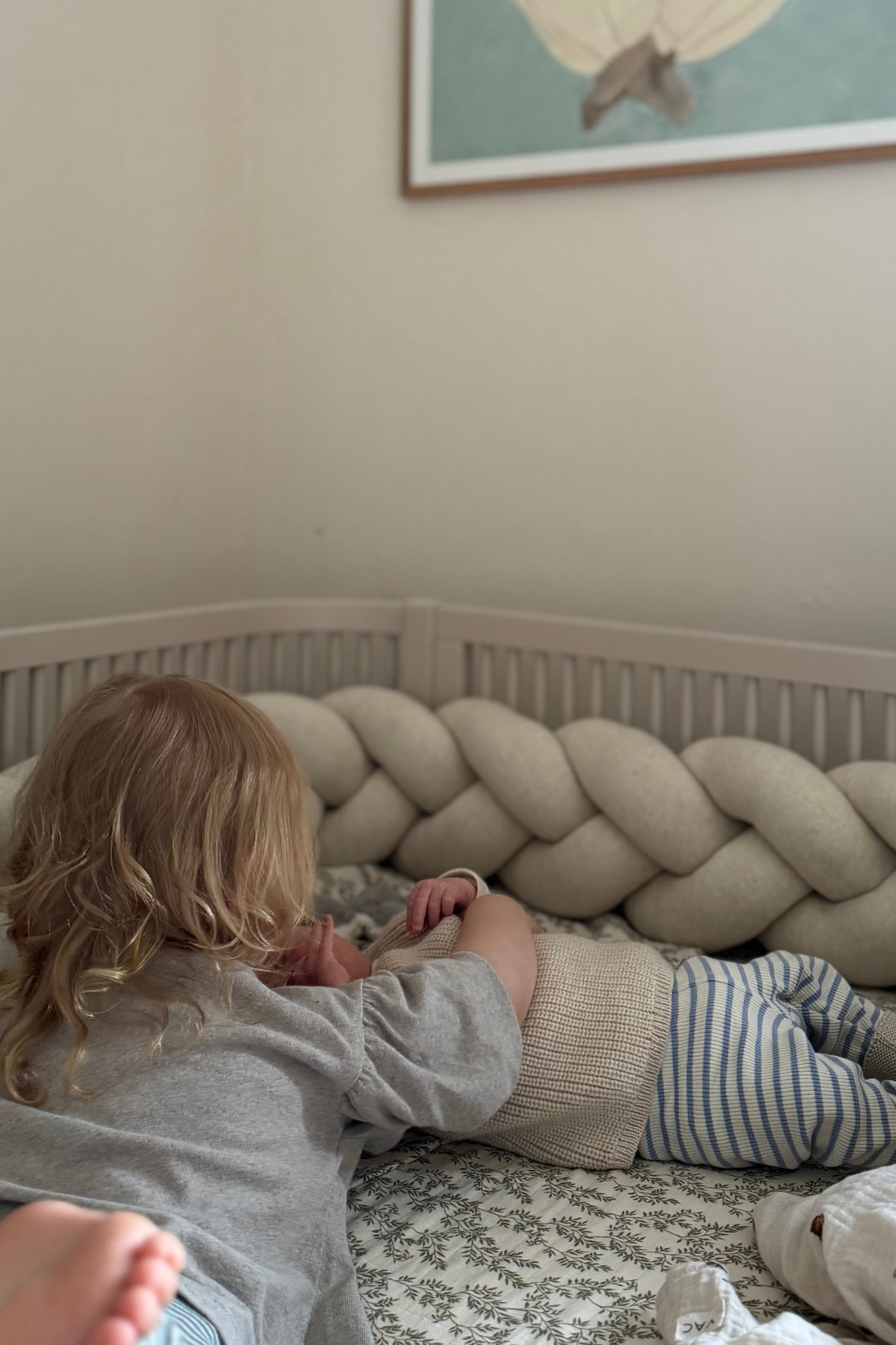 Geflochterne Bettschlange "Jersey" Natur | 2M