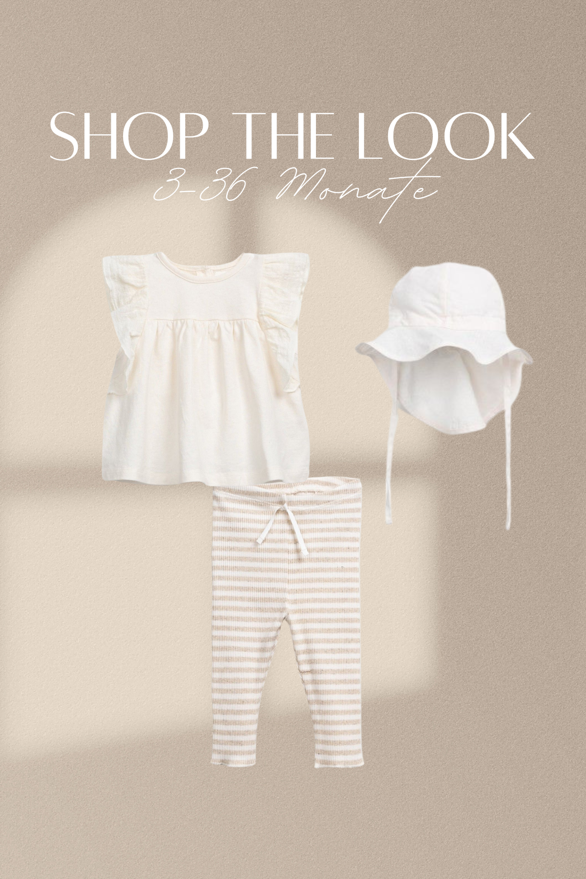 Gestreifte Ripp-Leggings