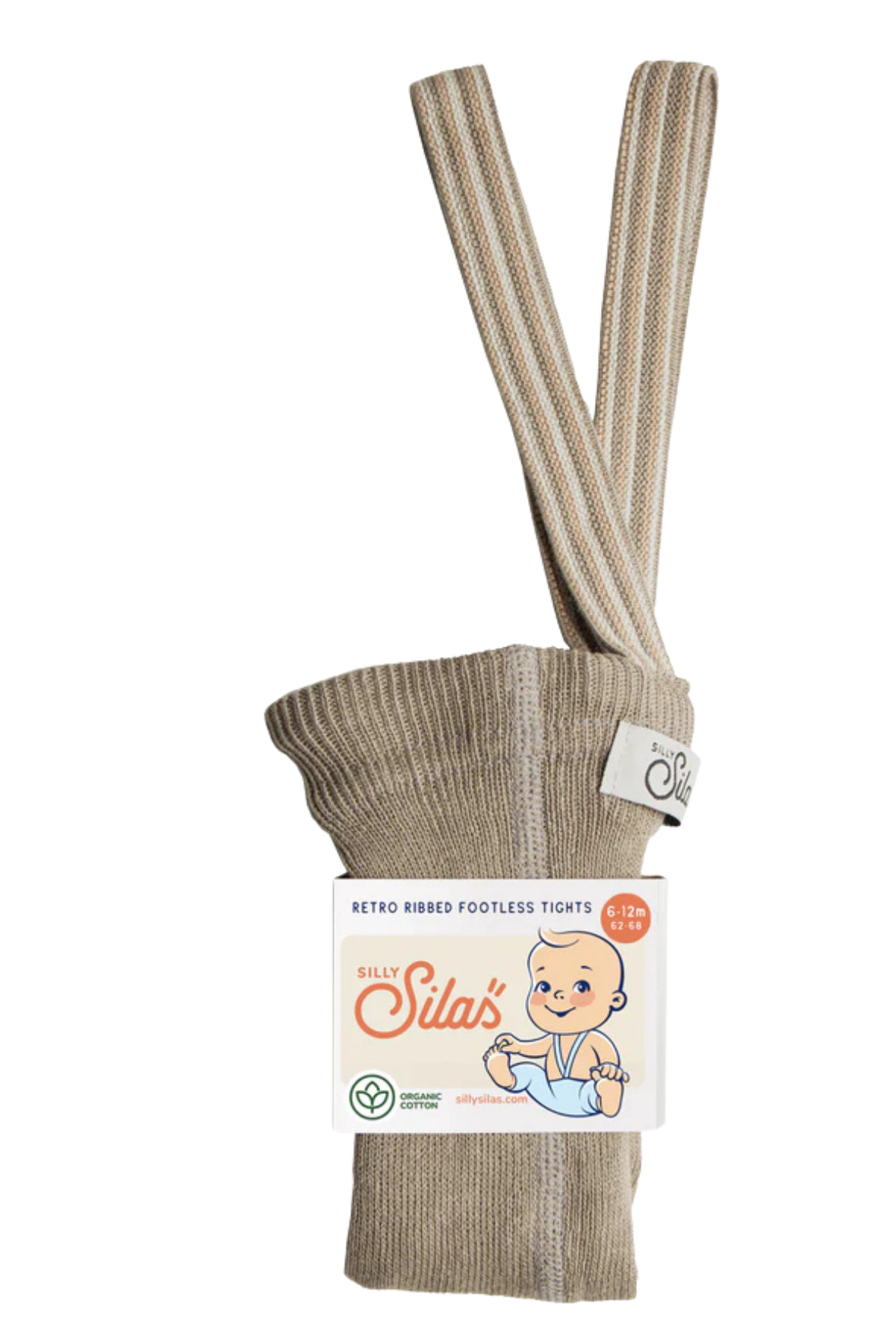 Leggings "Retro Champs" mit Hosenträgern | Oyster Grey Striped