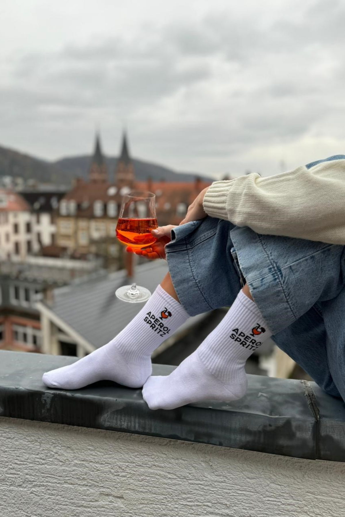 Adult Socken "Aperol"