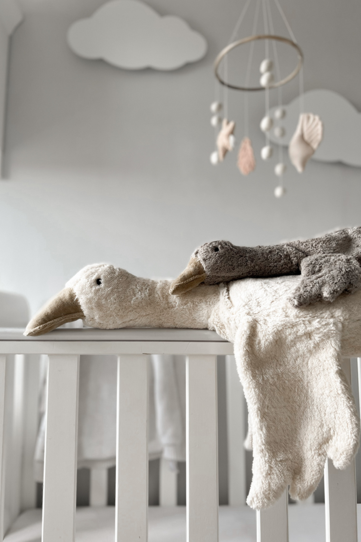 Kuscheltier/ Wärmekissen "Gans" groß | weiß