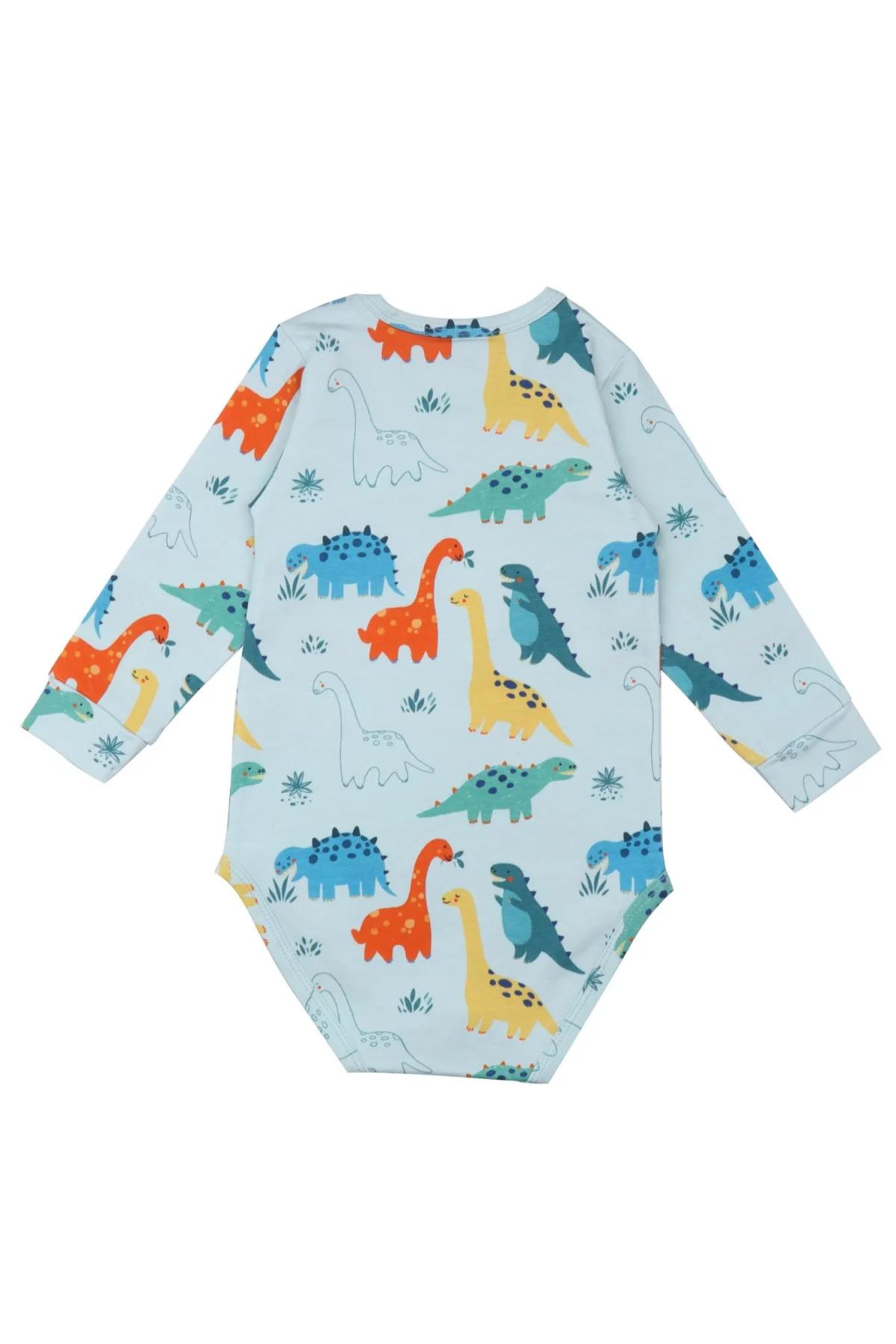 Langarm Body "Baby Dinosaurs"