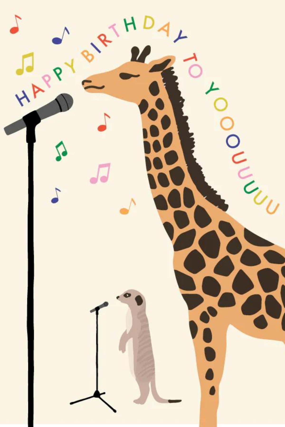 Geburtstagskarte "HAPPY BIRTHDAY GIRAFFE"