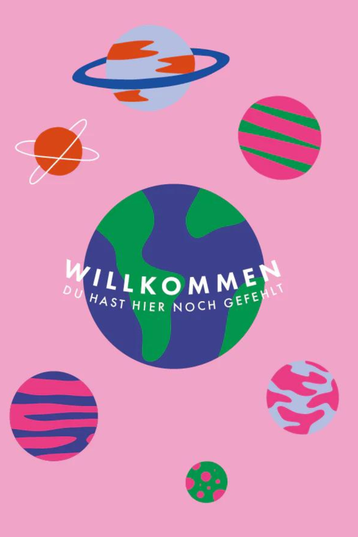 Postkarte "Willkommen"