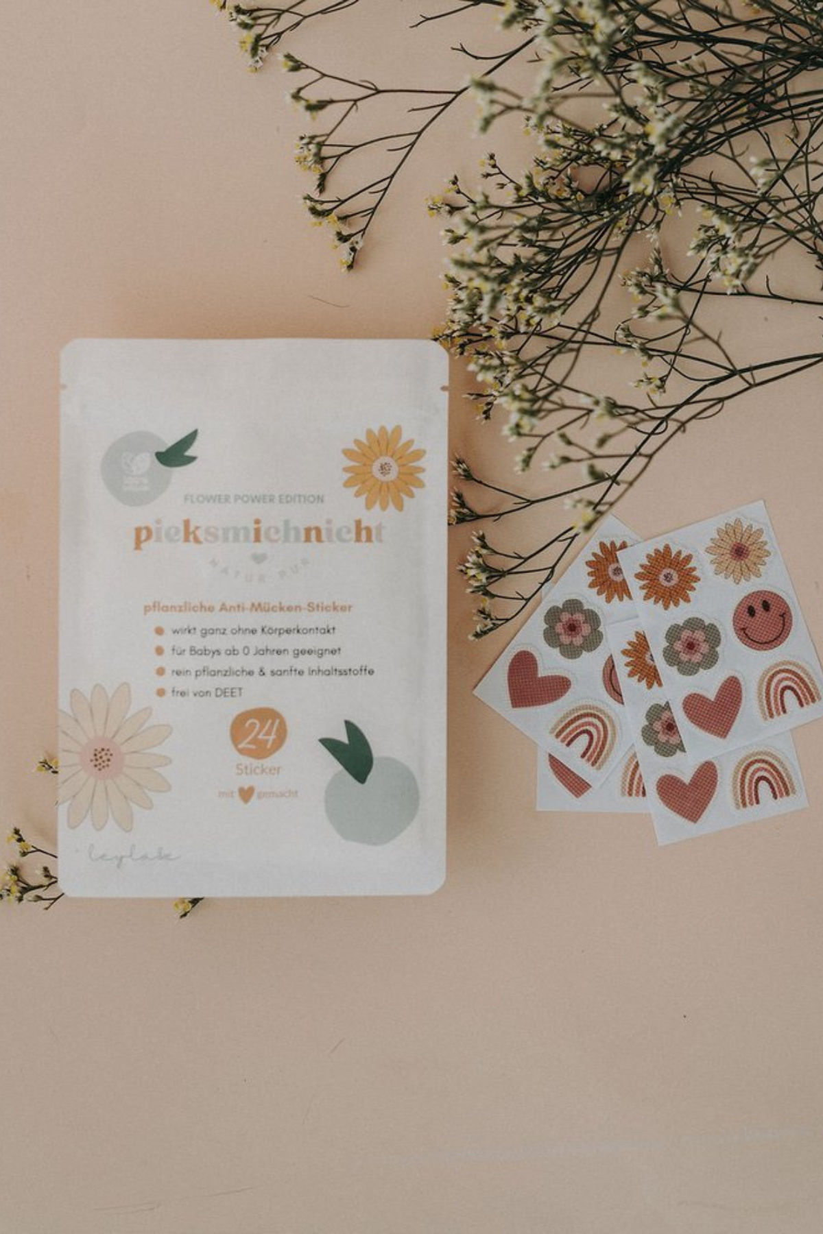 Sticker gegen Mücken "Flower Power"