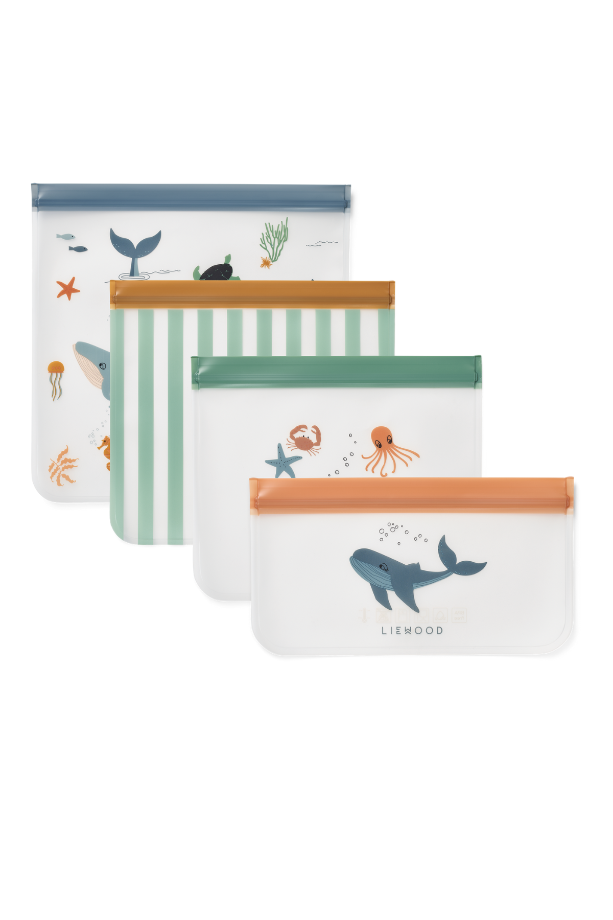 4er-Set Aufbewahrungstaschen "Clive" | verschiedene Farben