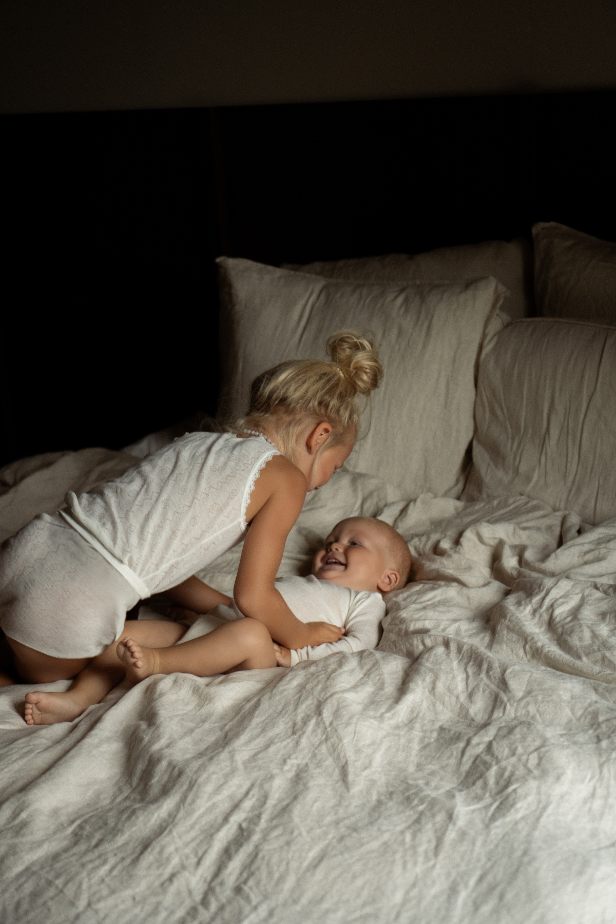 Unterhemd mit kleine Rüschen aus Wolle Seide | Verschiedene Farben