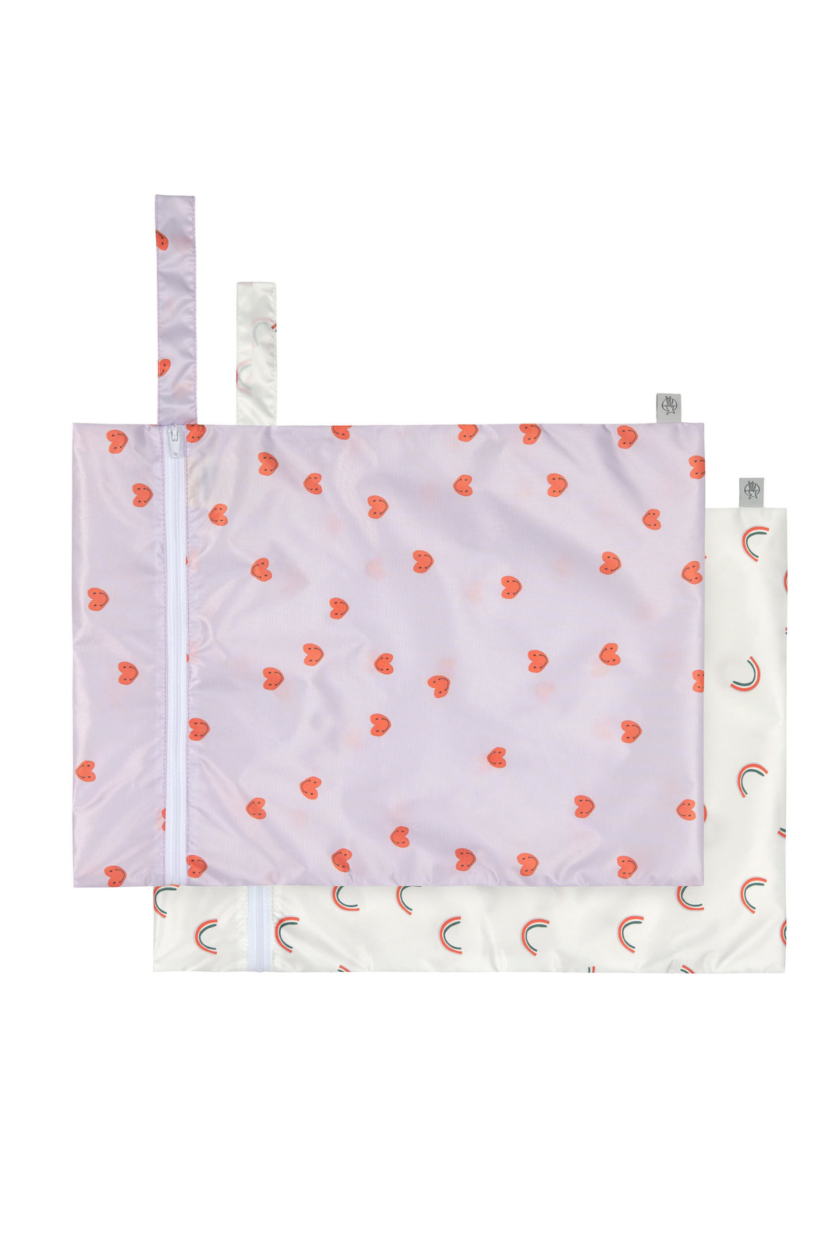 2er Pack: Wet Bag "Happy Rascals Heart Lavender"