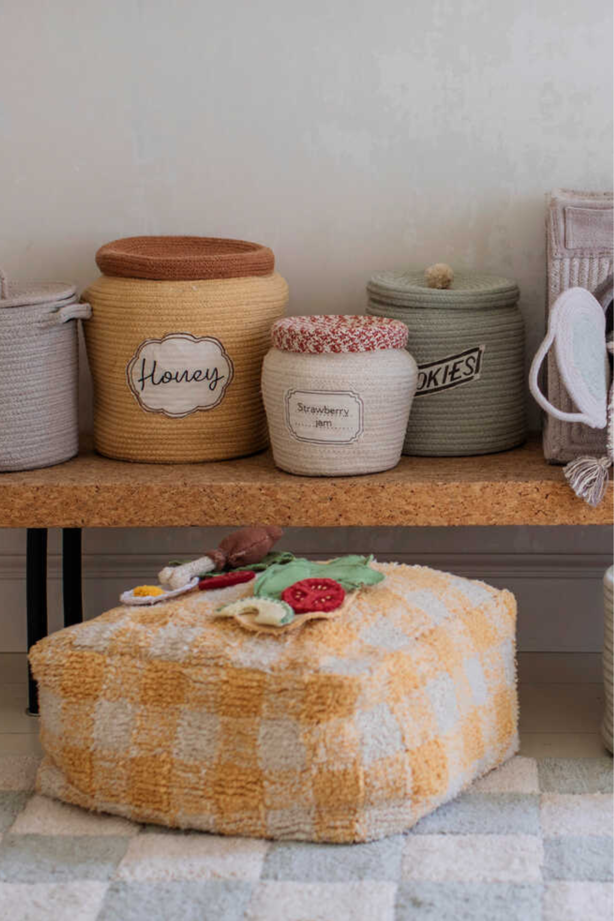 Sitzsack / Pouf "Vichy Honey"