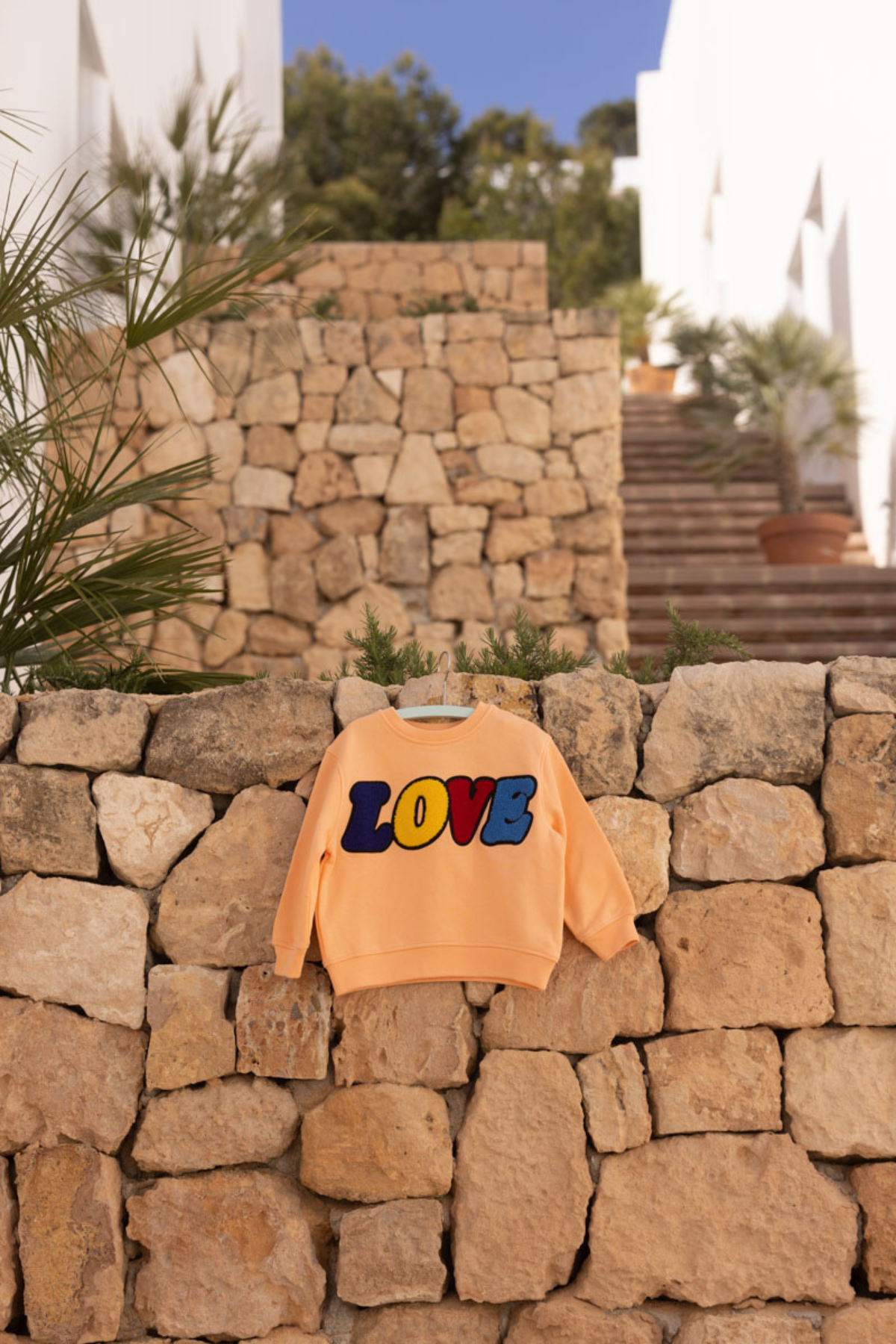Sweatshirt LOVE | Bright Coral