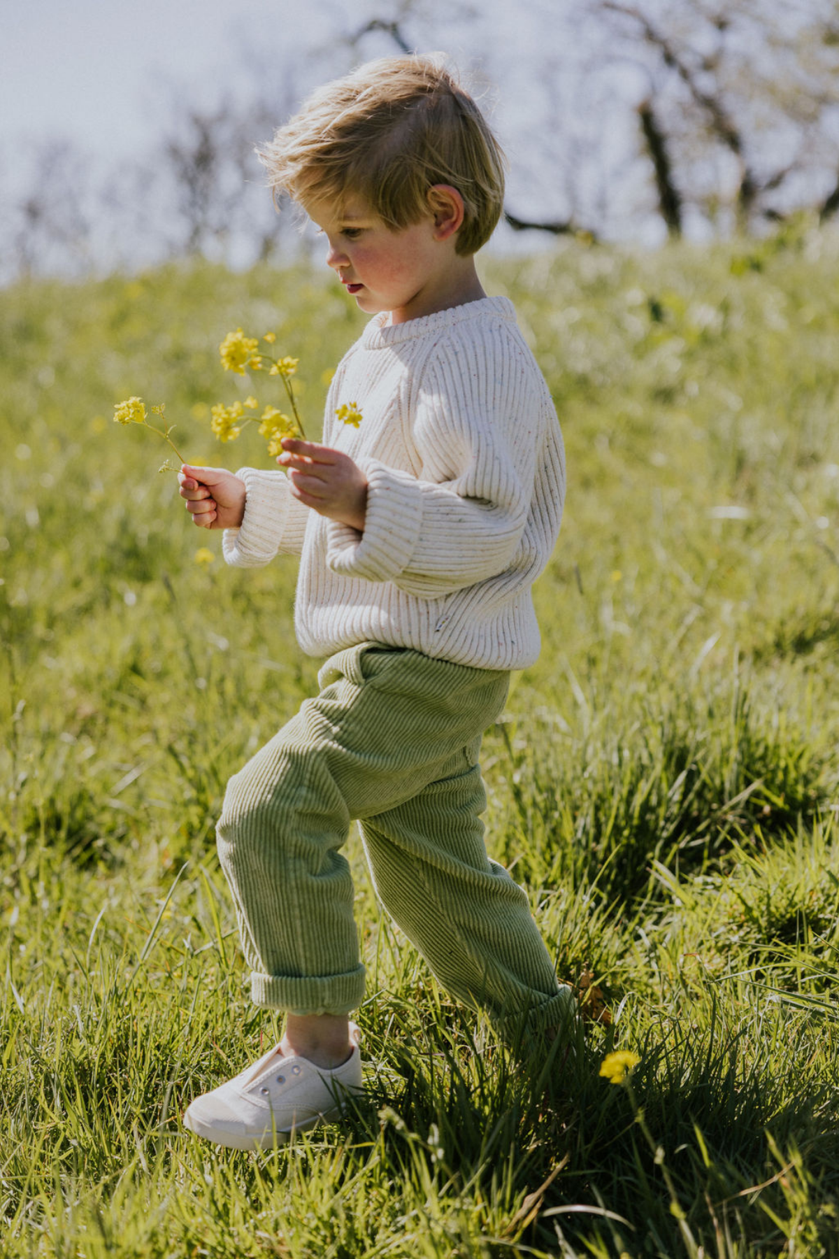 Big Rib Knitted Sweater | Speckles