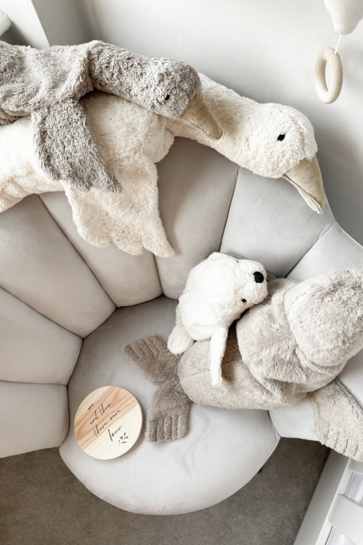 Kuscheltier/ Wärmekissen "Gans" klein | grau