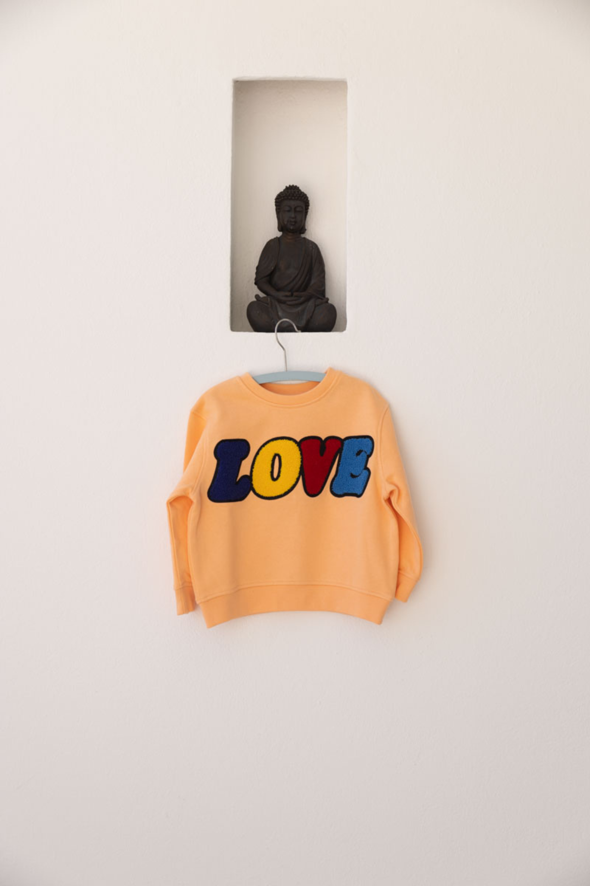 Sweatshirt LOVE | Bright Coral