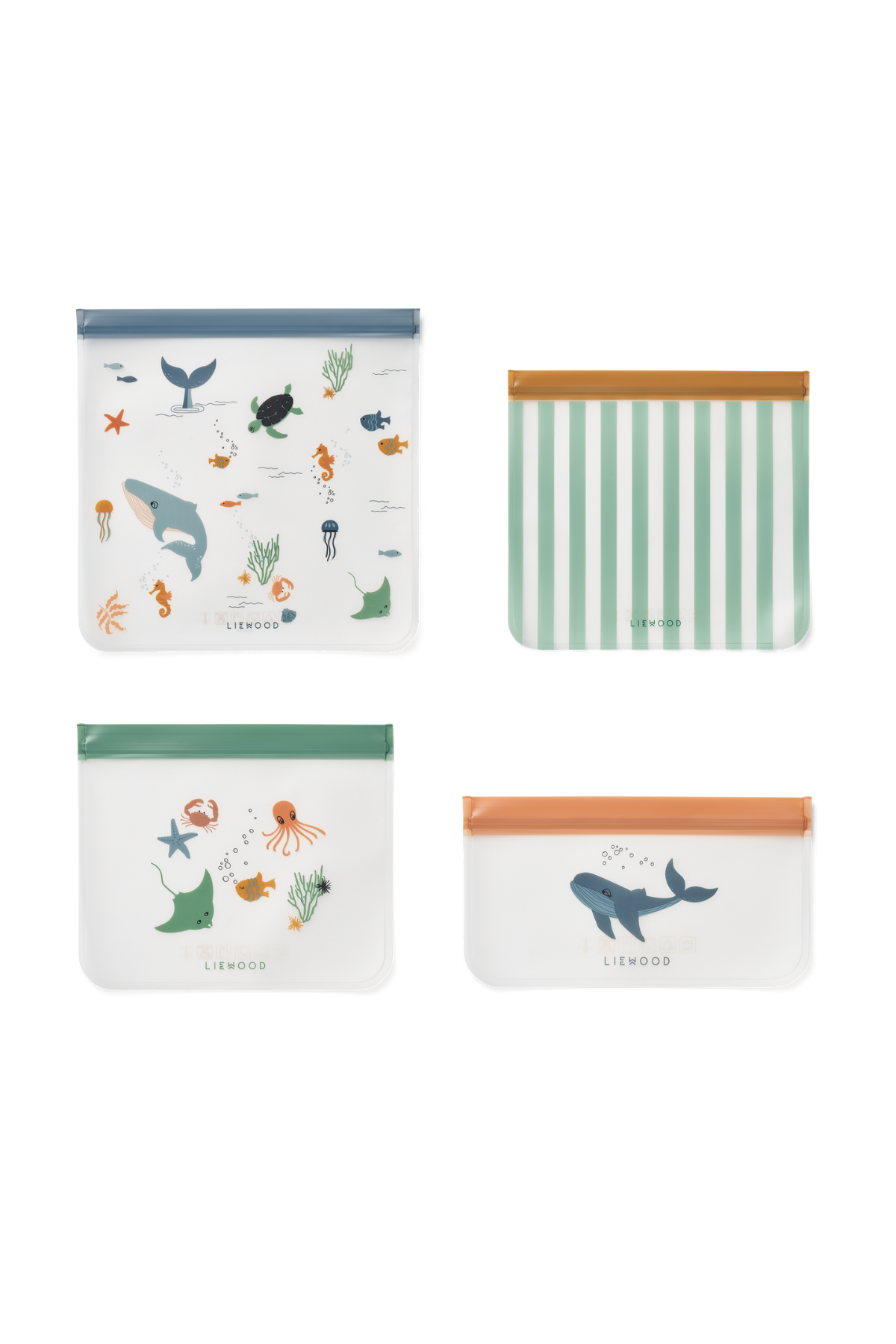 4er-Set Aufbewahrungstaschen "Clive" | verschiedene Farben