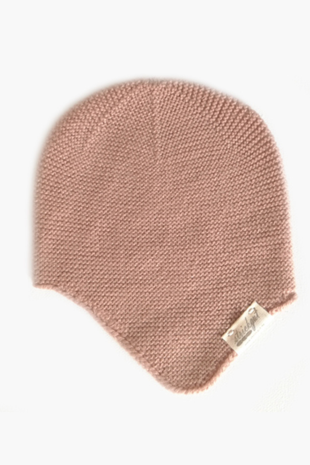Babymütze mit Ohrenklappen aus Merinowolle