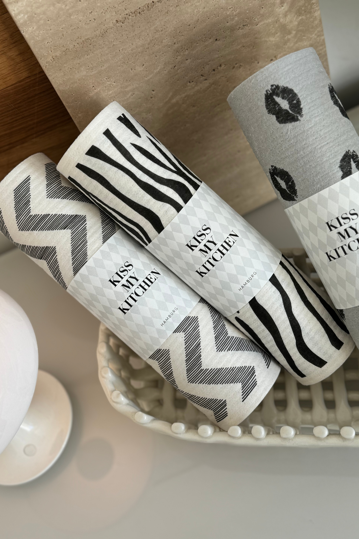 Mehrweg-Wischtücher auf Rolle "Zickzack"