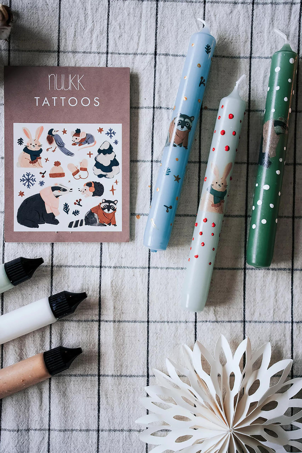 Vegane Tattoos "Mützen und Handschuhe"