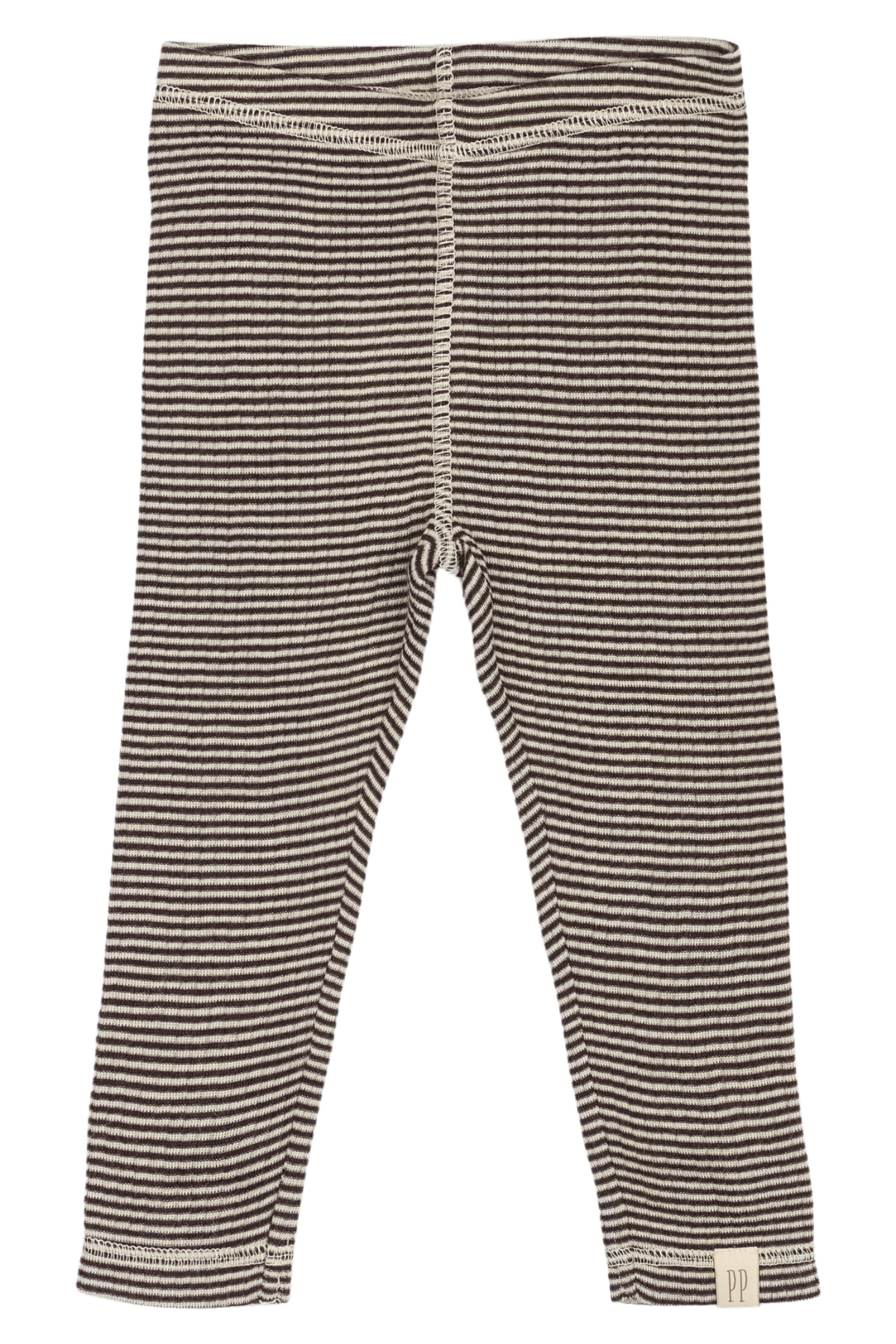 Leggings aus Merinowolle | Coffee Bean / Dark Off White