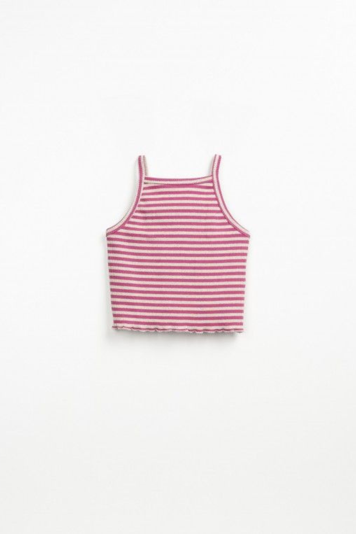 Gestreiftes Top aus Ripp-Stoff