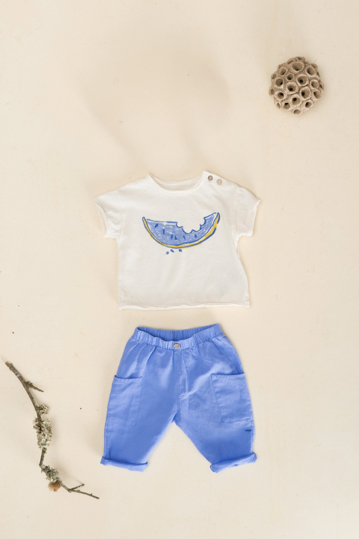 T-Shirt mit Melonenprint