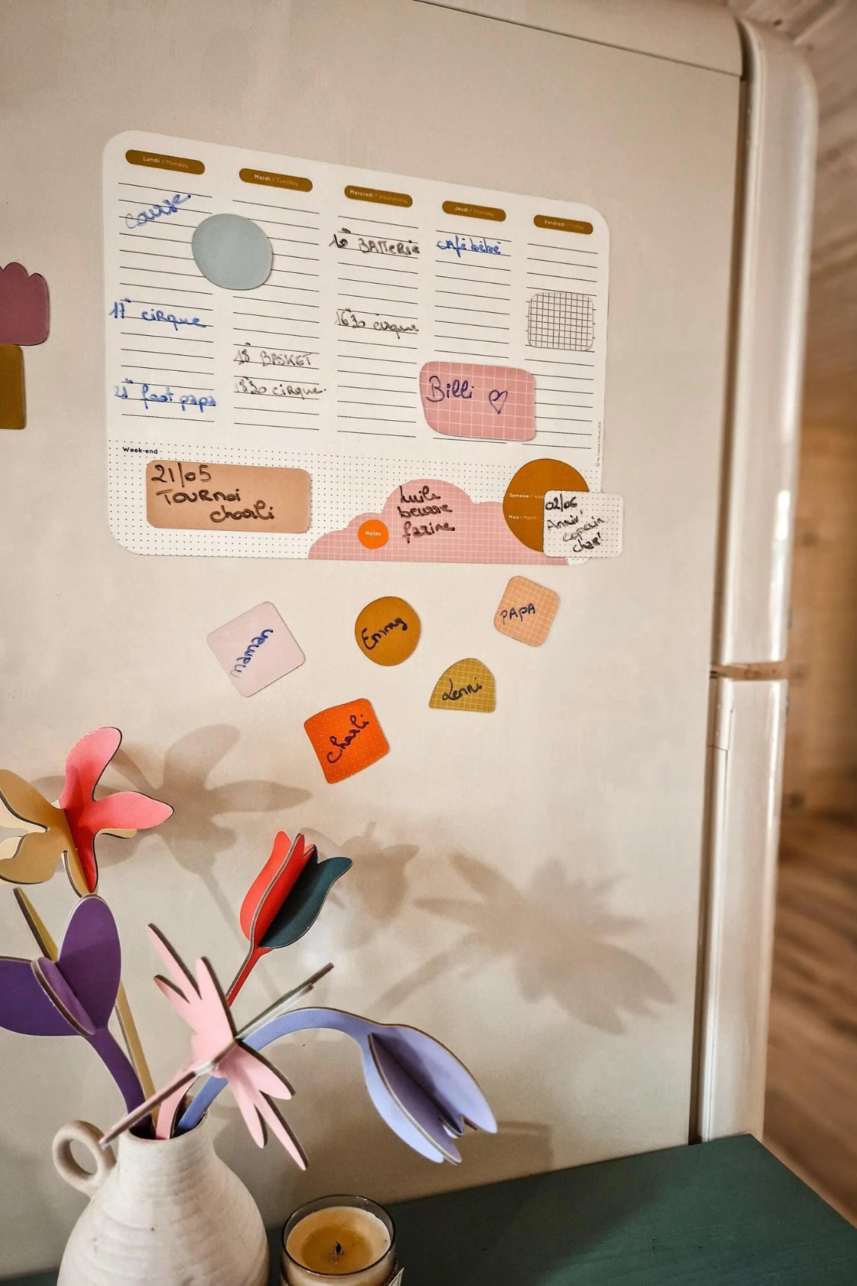 Magnetischer Wochenplaner | verschiedene Farben