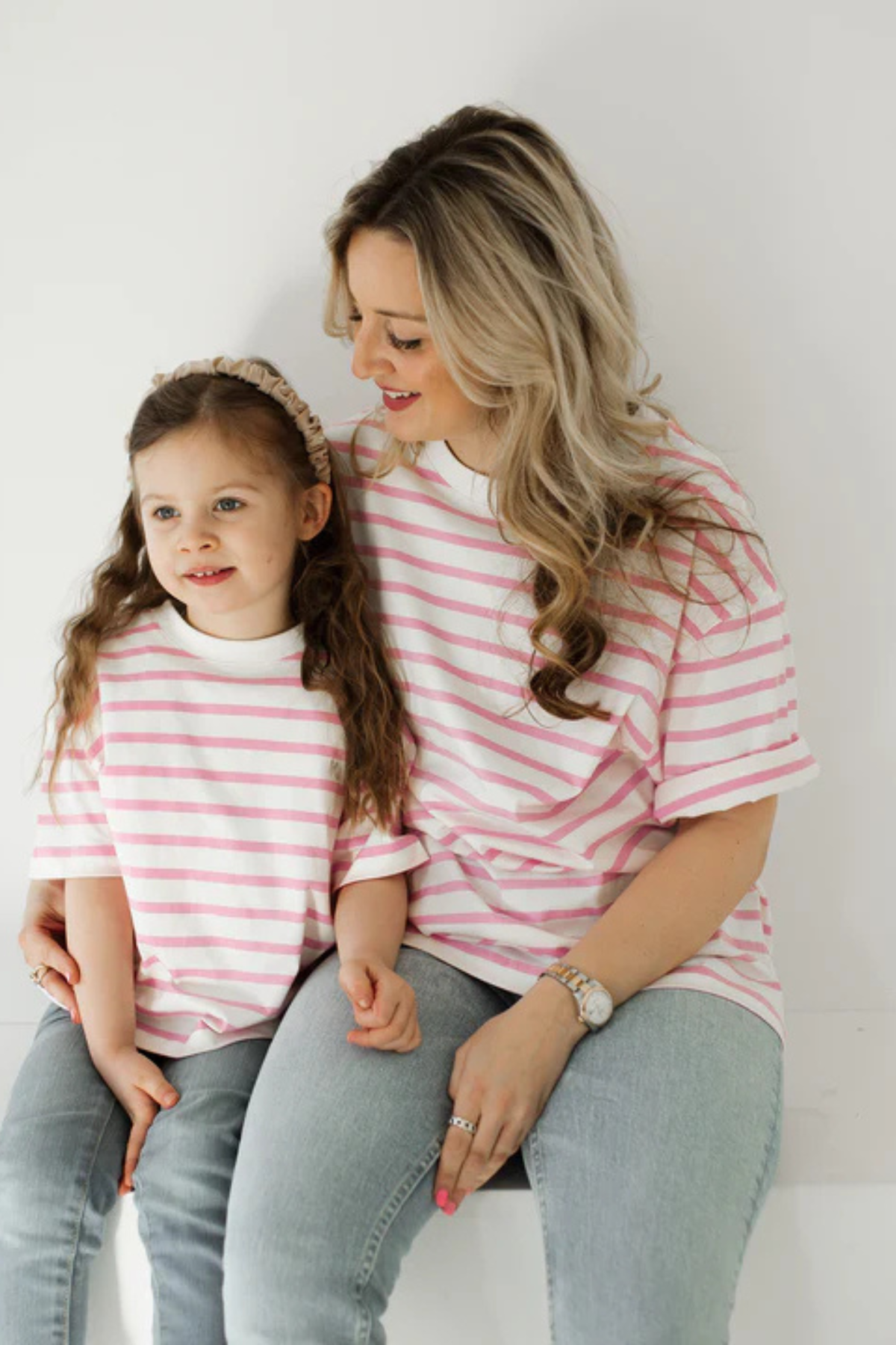 T-Shirt "Colette" | Peony / Milk