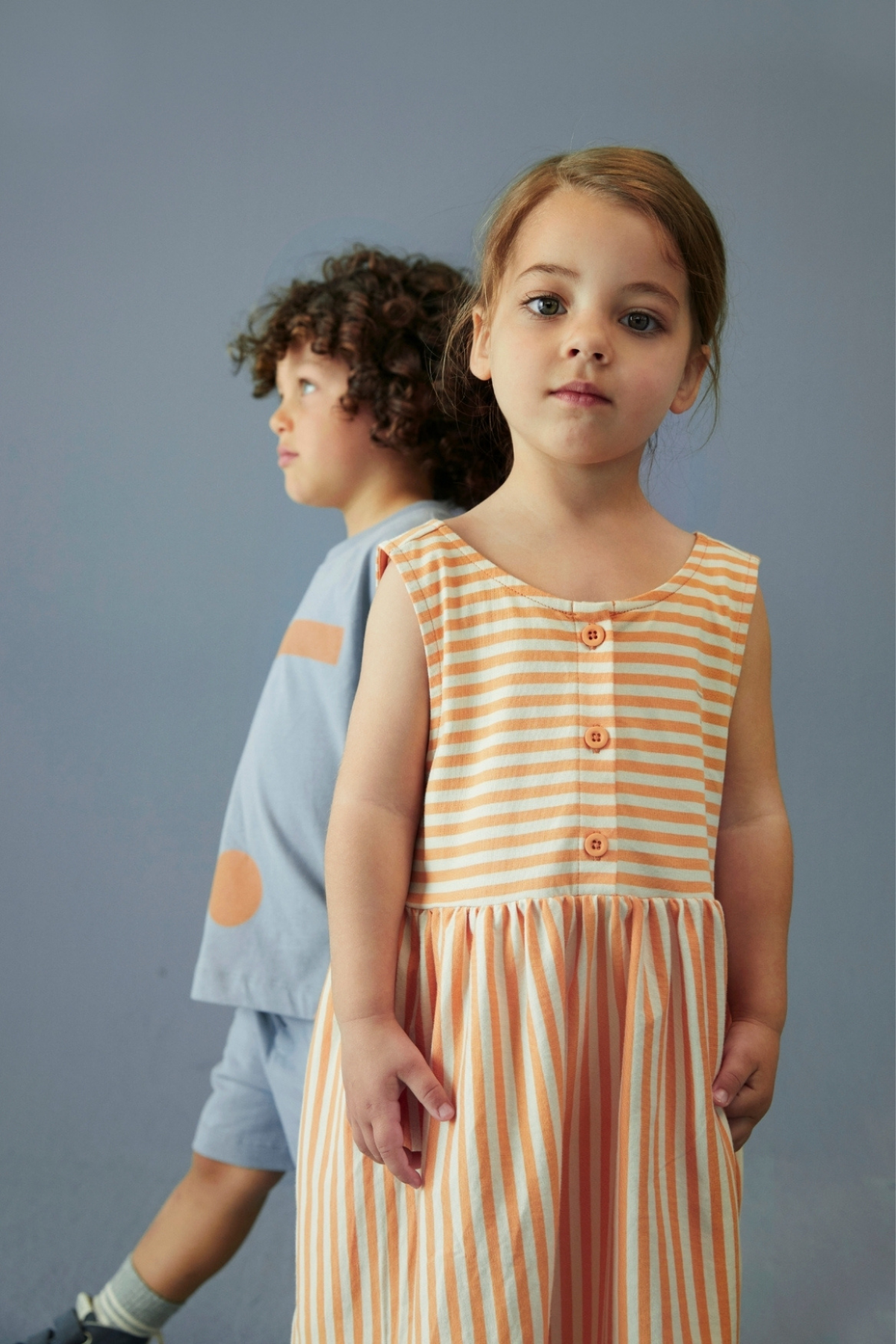 Trägerloses Kleid | Melon - Cream