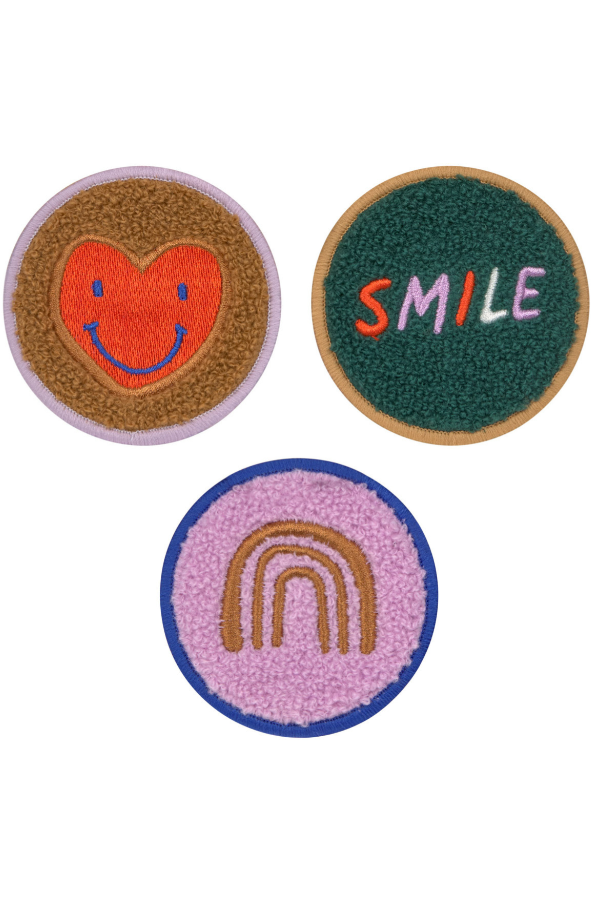 3er Set Patches "Little Gang" | Smile/Herz