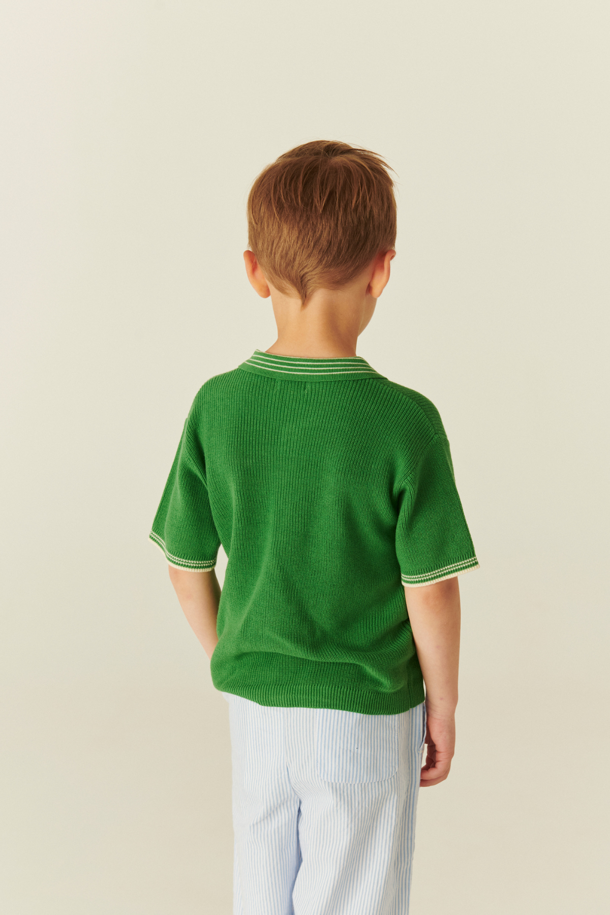 Poloshirt Strickoptik | Sharp Green