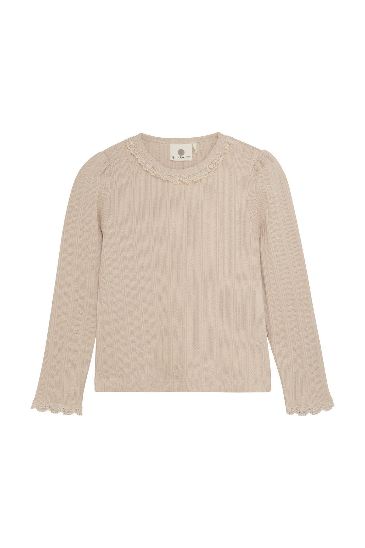 Longsleeve mit Pointelle-Muster