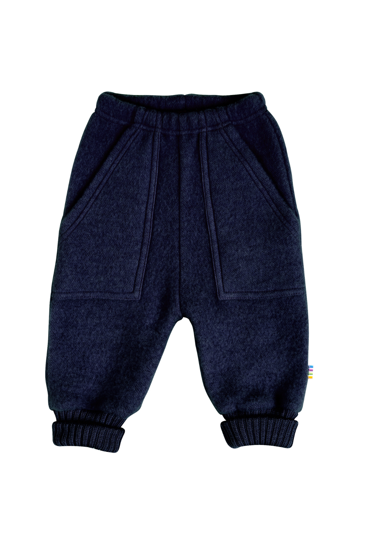 Baby Baggy Hose aus Merinofleece | Navy melange