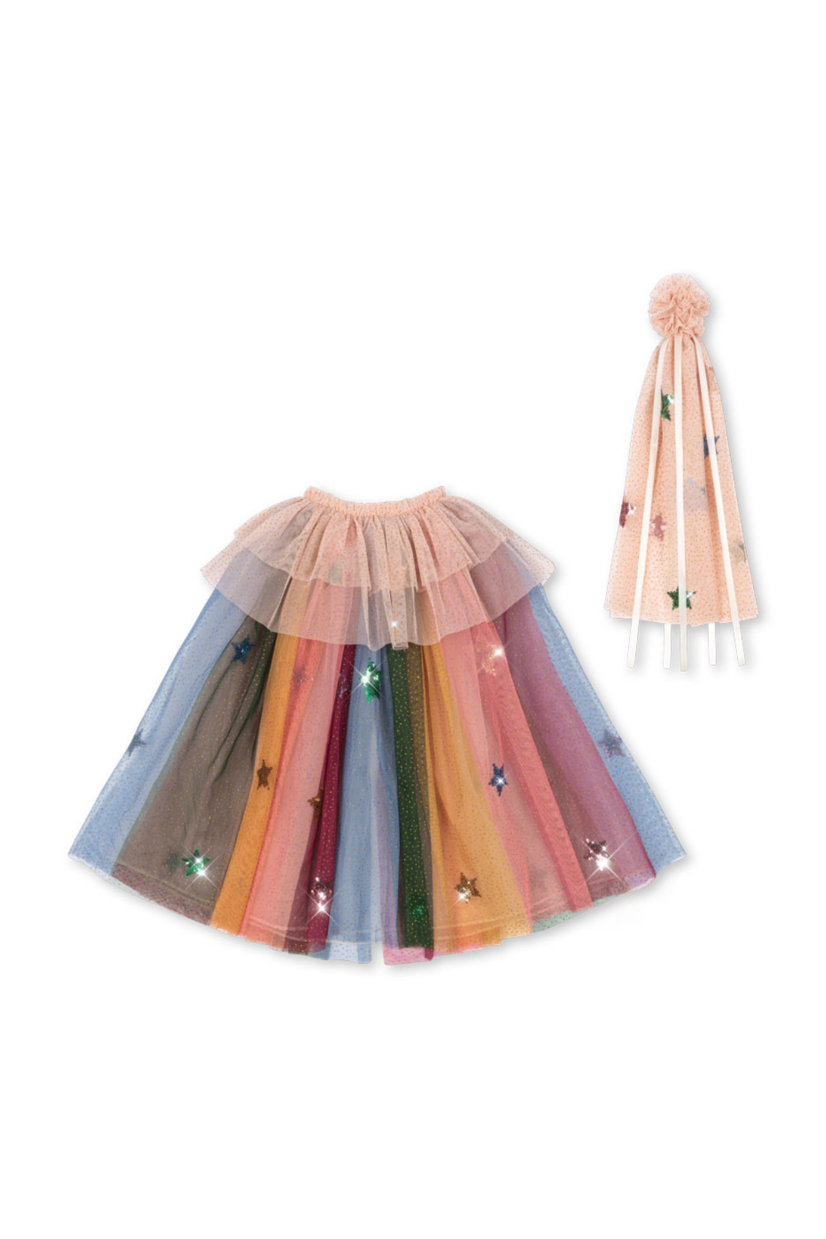 Glitzer Feen-Kostüm "Regenbogen" | Evening Sand