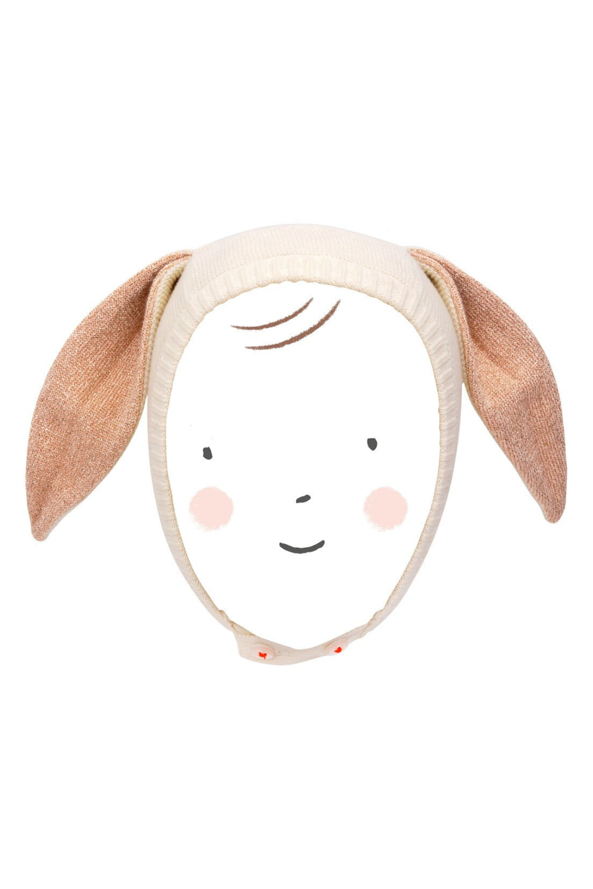 Baby Mütze "Peach Sparkle Bunny"