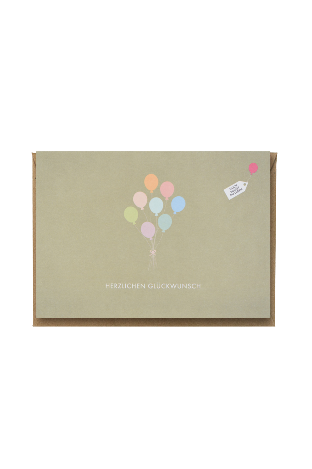 Klappkarte "Luftbaloonstrauss"