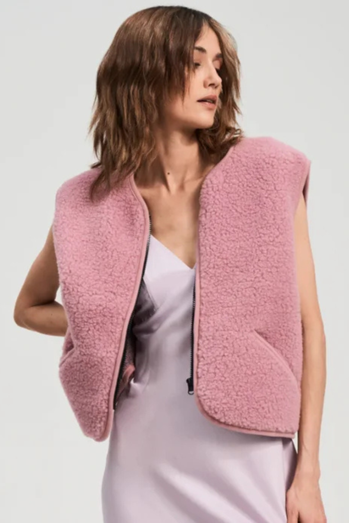 Weste "POS" mit Reißverschluss | 100% Wolle