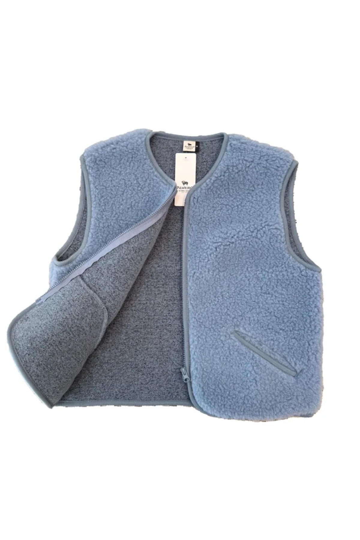 Weste "POS" mit Reißverschluss | 100% Wolle