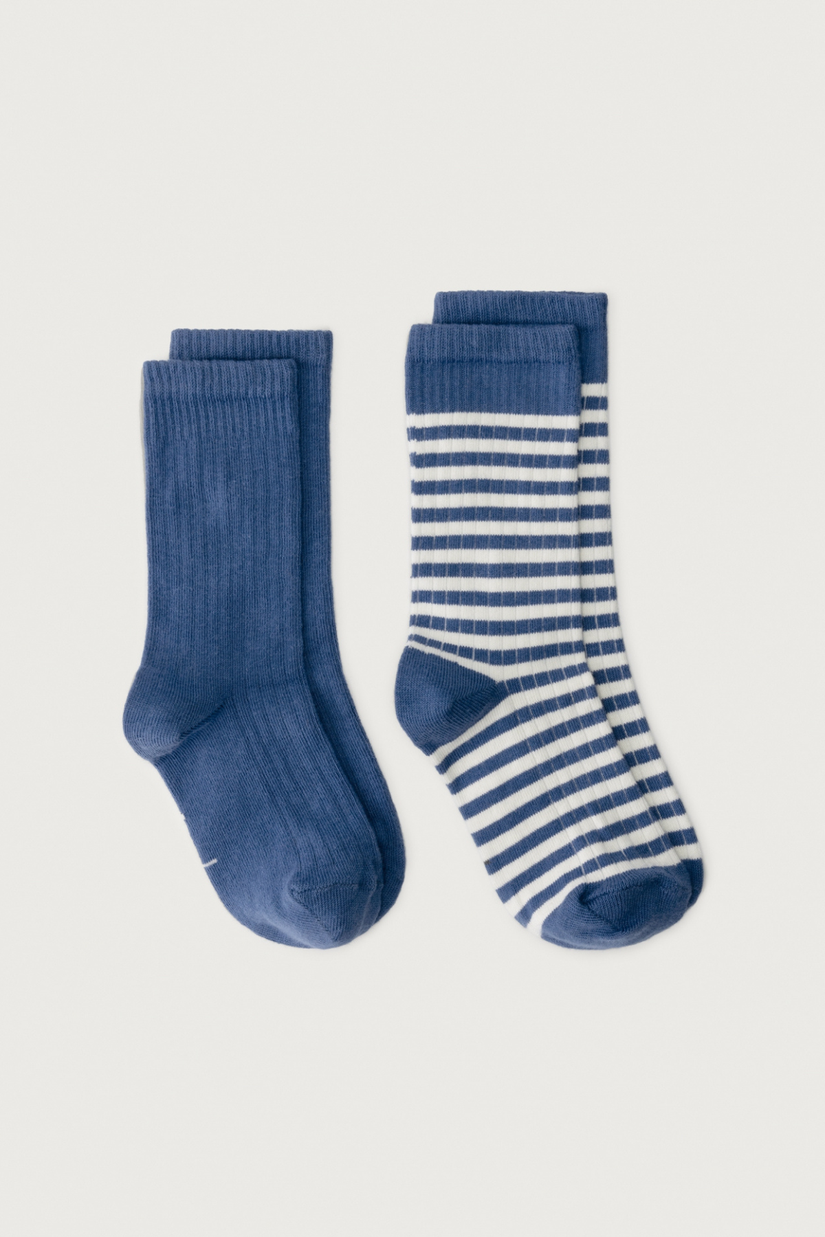 2er-Set Gerippte Socken "Blue Moon"