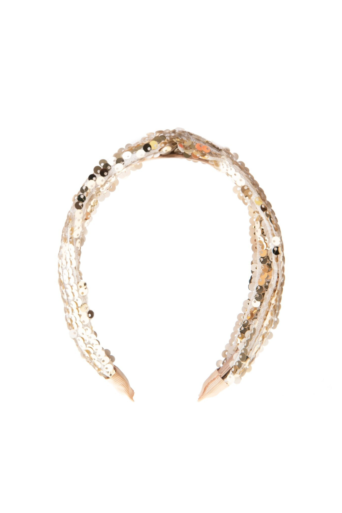 Glitzer Haarreif "Sequin Crush Gold"