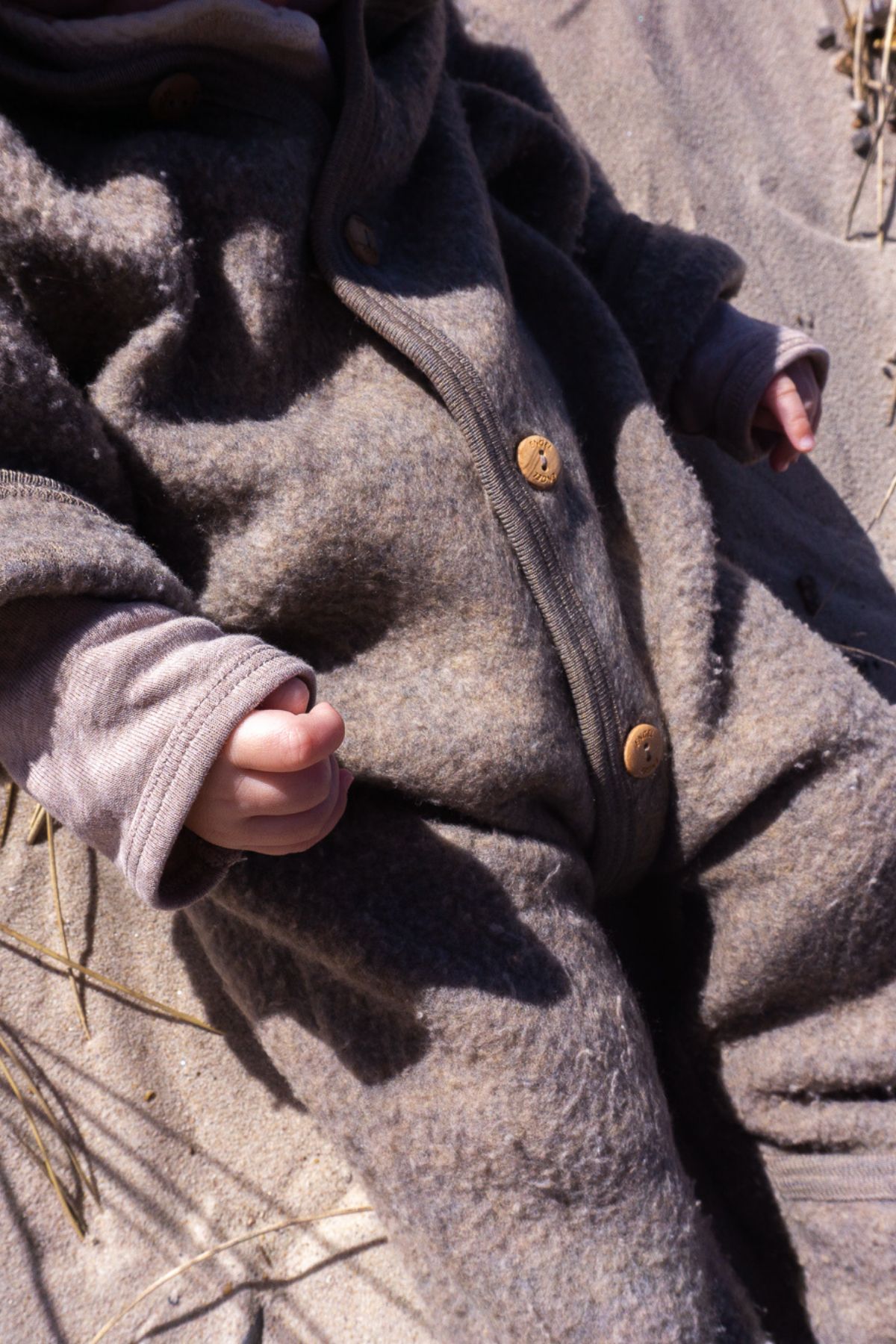 Wollfleece Kapuzenoverall | verschiedene Farben