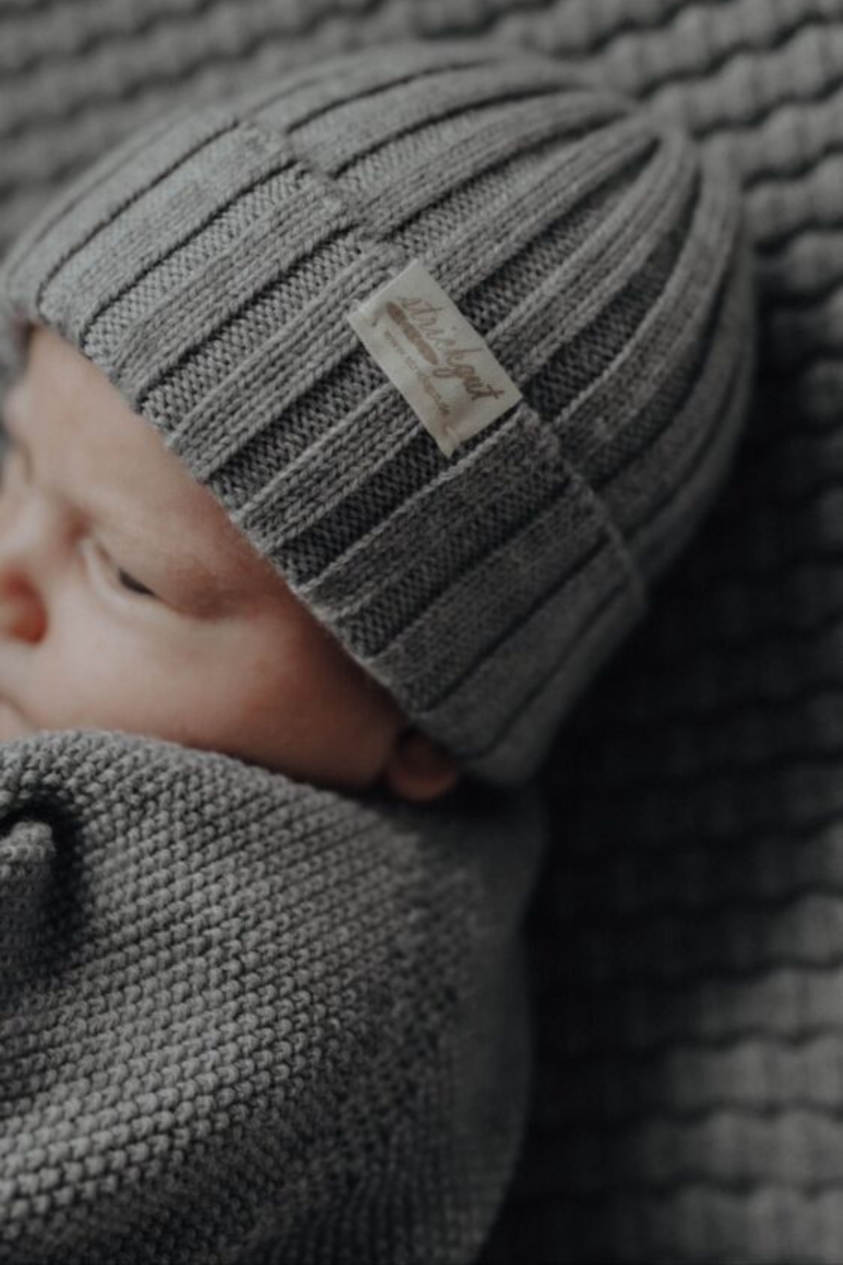 Gerippte Babymütze aus Merinowolle | verschiedene Farben