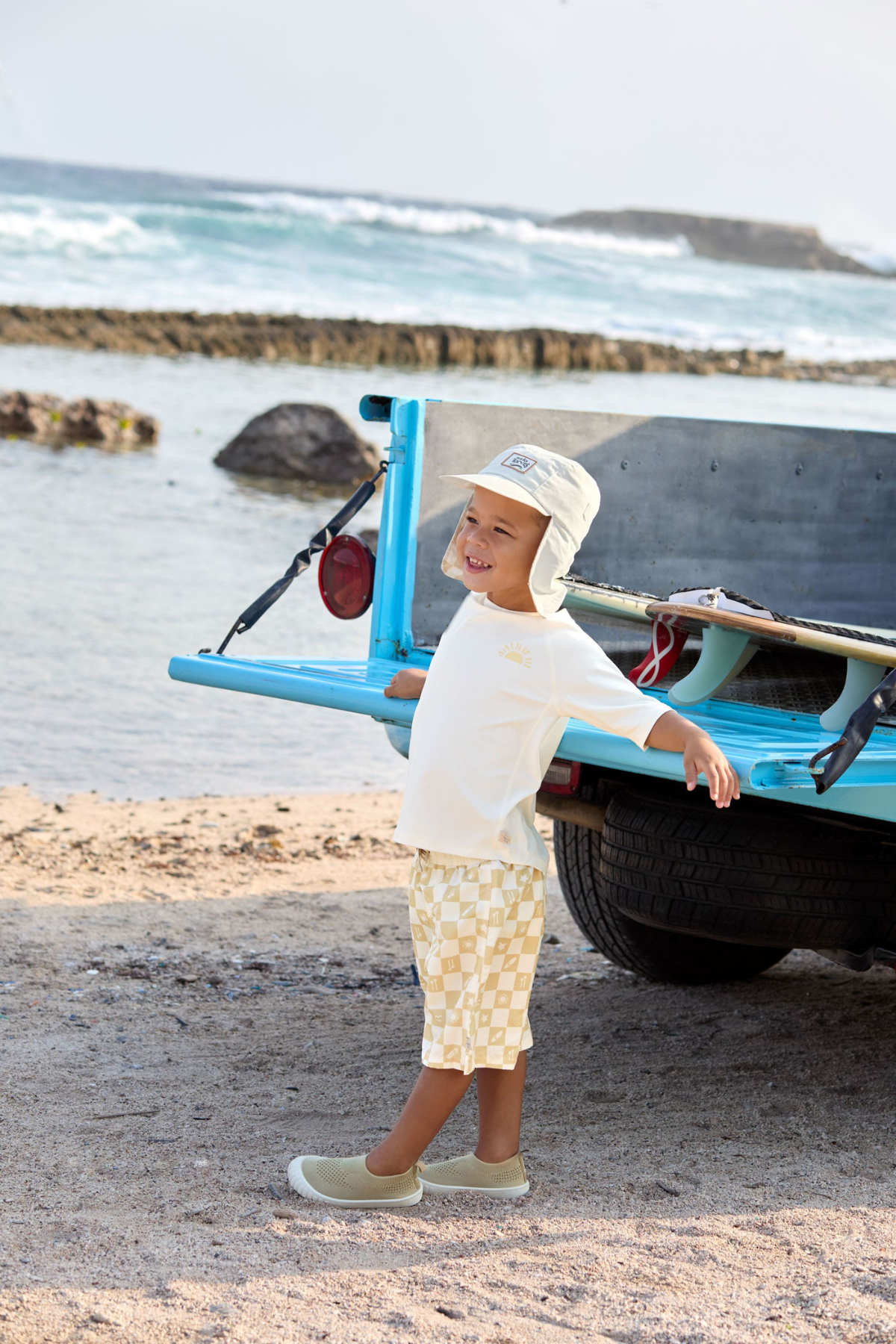 Badehose "Boardie" mit UV-Schutz | Check Pattern