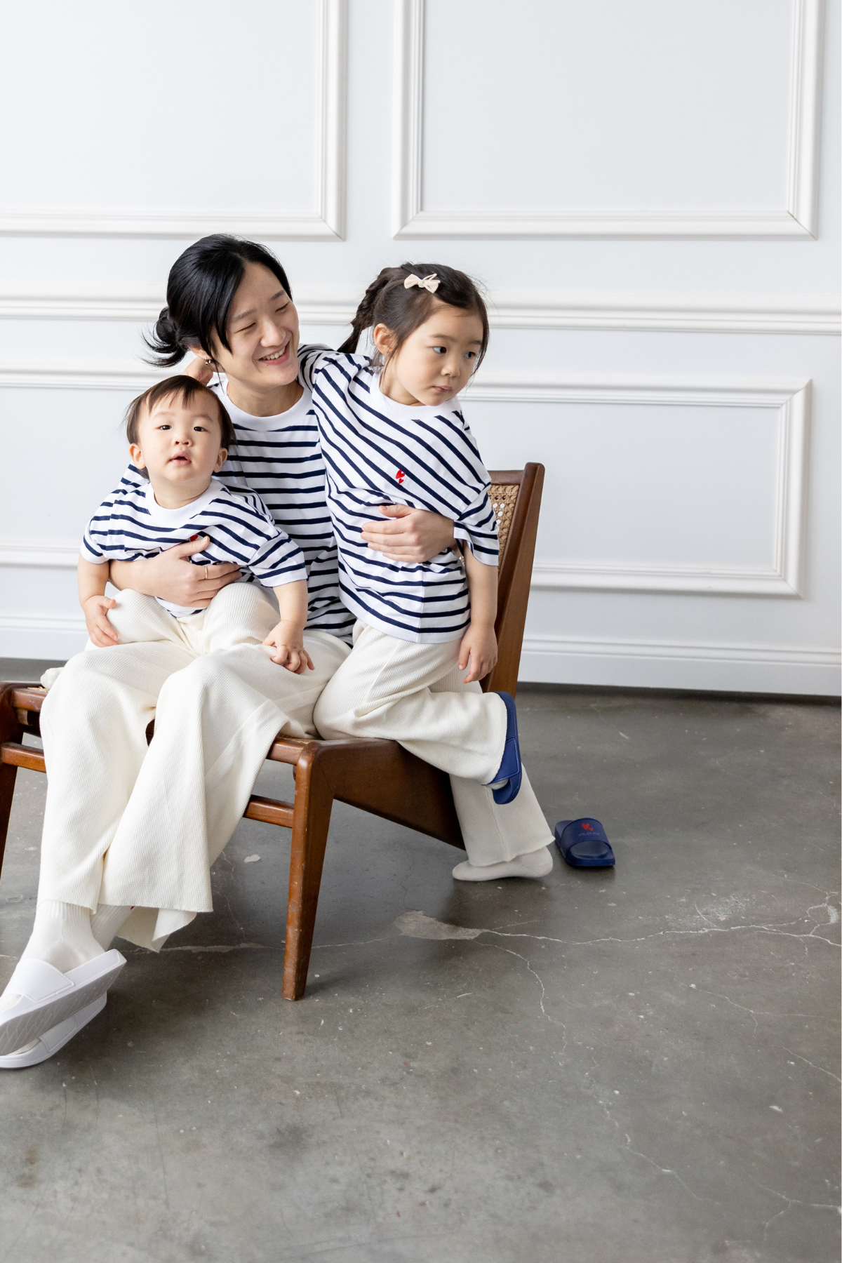 T-Shirt "Colette" | Mini | Navy / Milk