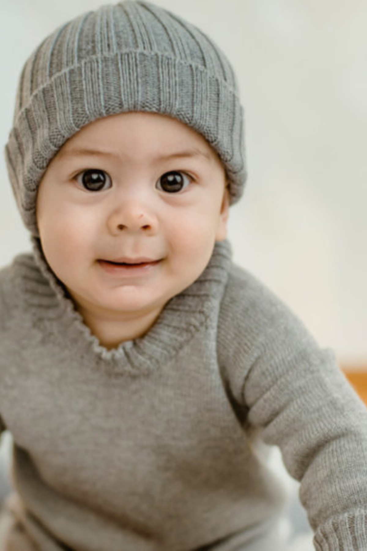 Gerippte Babymütze aus Merinowolle | verschiedene Farben