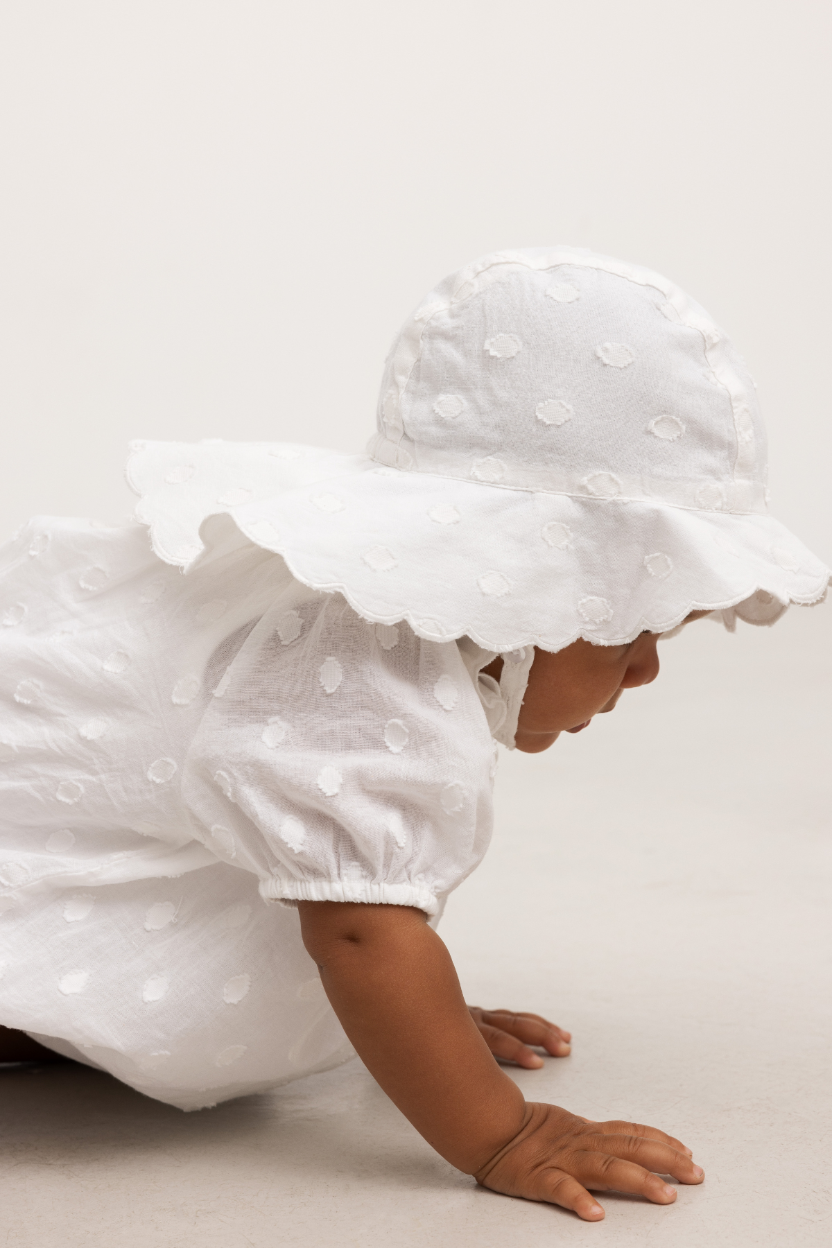 Sonnenhut "Alba" für Babys | Gentle White