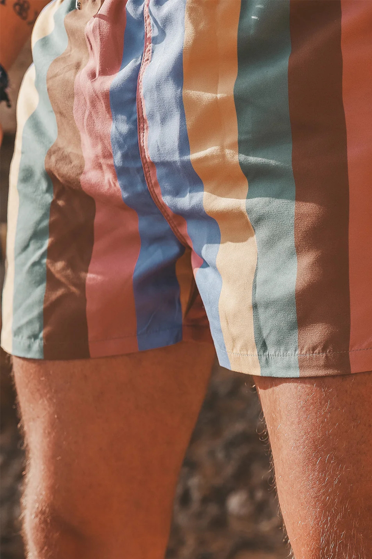 Men Badeshorts "Multi Stripe" | Multicolor